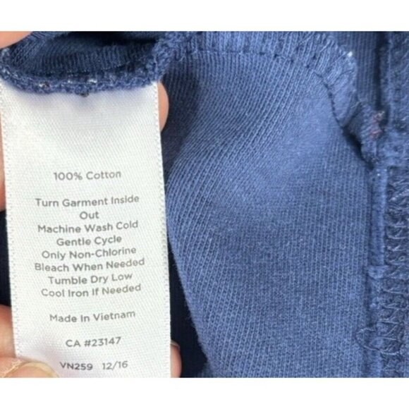 Talbots Sleeveless Midi Cotton Dress Navy Blue Red White Pattern Women's Sz Sp - Picture 6 of 7